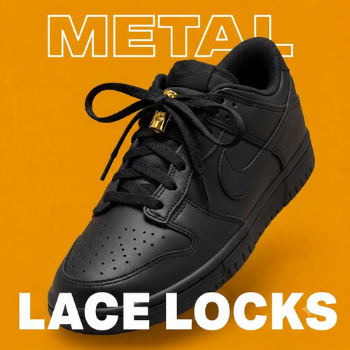 Premium metal lace locks - metal, for