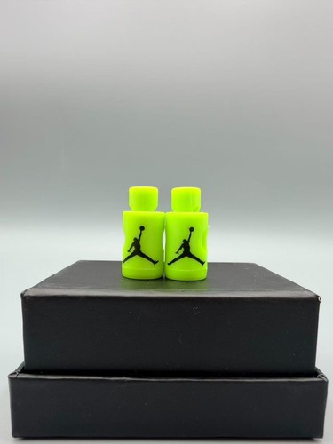 Light green base black jumpman - green,